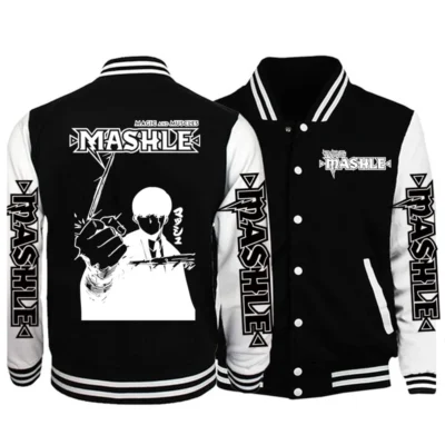 Mash Burnedead Anime Mashle Magic and Muscles Coat Jacket Baseball Uniform Hoodie Sweatshirt Casual Street Style - Mashle Merch