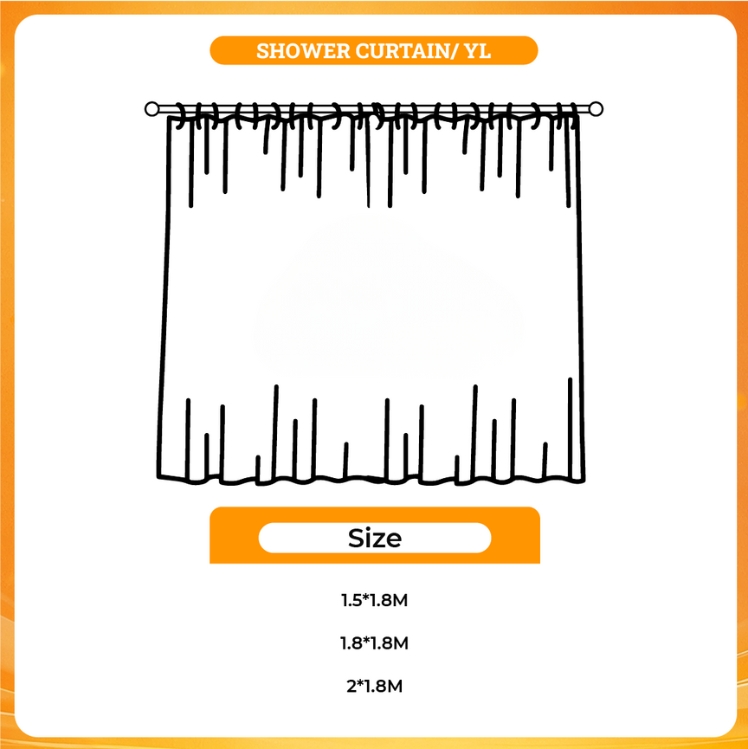 3D shower curtain - Mashle Merch